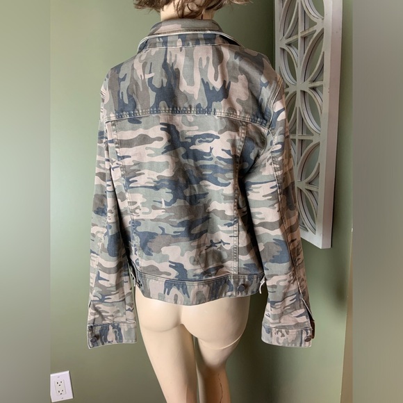 Liverpool Los Angeles camouflage jean jacket size small - Picture 5 of 6